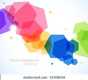 Abstract background with hexagons