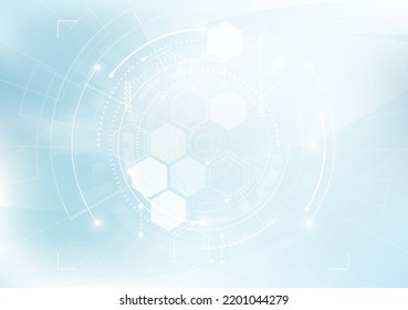 Resumen del diseño de hexágonos de fondo. tecnología energética futurista. Concepto digital de alta tecnología. Ilustración del vector
