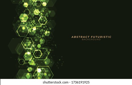 Abstract background with hexagons. futuristic background, Abstract art wallpaper. Vector illustration.