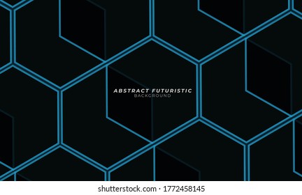 Abstract background with hexagons. futuristic background, Abstract art wallpaper. Vector illustration.