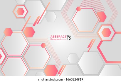 abstract background with hexagons. futuristic background concept. Vector EPS 10