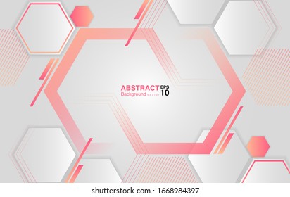 fondo abstracto con hexágonos. concepto de fondo futurista. Vector EPS 10