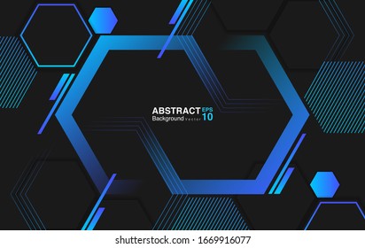 abstract background with hexagons. futuristic background concept. Vector EPS 10
