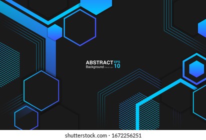 abstract background with hexagons. futuristic background concept. Vector EPS 10