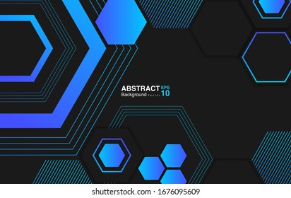 abstract background with hexagons. futuristic background concept. Vector EPS 10