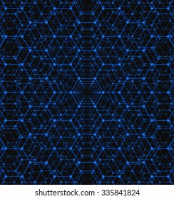 Abstract Background with Hexagons. Hexagonal Grid Background. Vector illustration. 