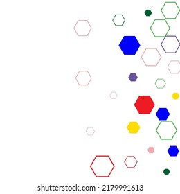 Abstract background with hexagons Simple abstract banner can be used as a banner, design, cover, brochure.