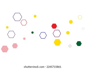 Abstract background with hexagons Simple abstract banner can be used as a banner, design, cover, brochure.