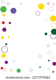 Abstract background with hexagons Simple abstract banner can be used as a banner, design, cover, brochure.