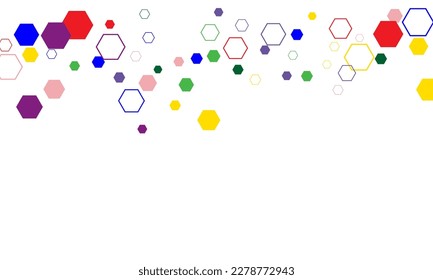 Abstract background with hexagons Simple abstract banner can be used as a banner, design, cover, brochure.