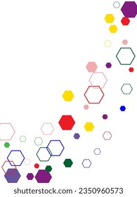 Abstract background with hexagons Simple abstract banner can be used as a banner, design, cover, brochure.