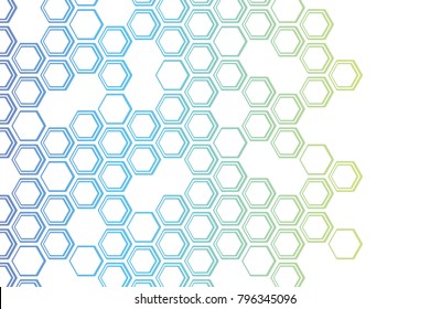 Abstract background of hexagons techno-design of the future, minimalism