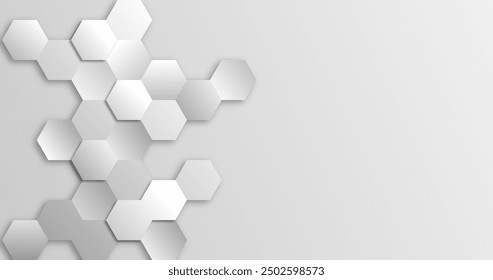 abstract background with hexagons vector design