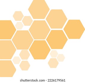 Resumen de fondo con hexagones de diseño de ilustración vectorial