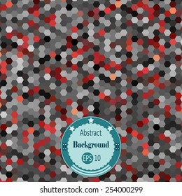 Abstract background with hexagons. Vector illustration. EPS 10