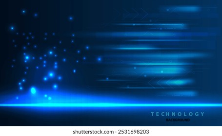 Abstract background, hi tech technology, light line design. Vector datum digital background. Illustration