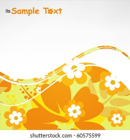 Abstract background with Hibiscus flower