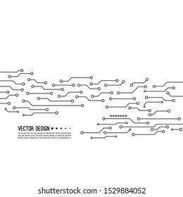 Abstract background with high tech circuit board texture. Vector electronic motherboard illustration.