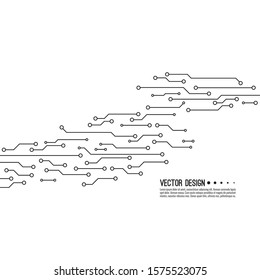Abstract background with high tech circuit board texture. Vector electronic motherboard illustration.
