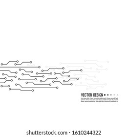 Abstract background with high tech circuit board texture. Vector electronic motherboard illustration.