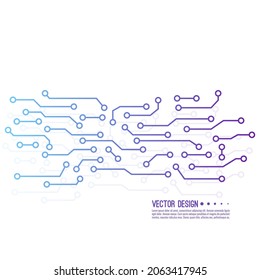 Abstract background with high tech circuit board texture. Vector electronic motherboard illustration.