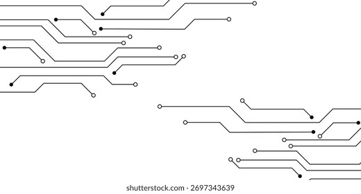 Abstract background with high-tech circuit board texture. Electronic motherboard illustration. EPS10 vector illustration.