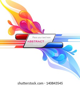 Abstract Background with High-tech Frame