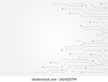 Abstract background with High-tech technology texture circuit board texture.Electronic motherboard illustration.Vector illustration.