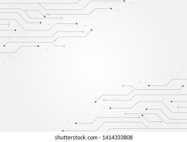 Abstract background with High-tech technology texture circuit board texture.Electronic motherboard illustration.Vector illustration.