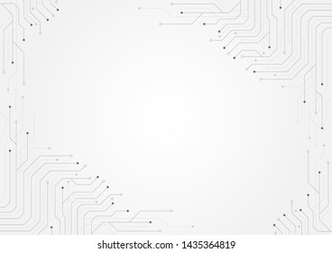 Abstract background with High-tech technology texture circuit board texture.Electronic motherboard illustration.Vector illustration.