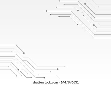 Abstract background with High-tech technology texture circuit board texture.Electronic motherboard illustration.Vector illustration.