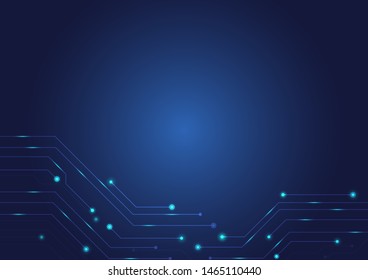 Abstract background with High-tech technology texture circuit board texture.Electronic motherboard illustration.Vector illustration.
