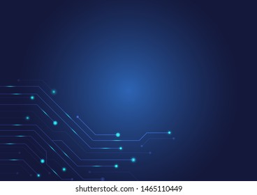 Abstract background with High-tech technology texture circuit board texture.Electronic motherboard illustration.Vector illustration.