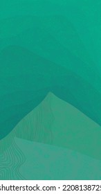 Abstract background with hills. Hand drawn vector illustration. Flat color design.
