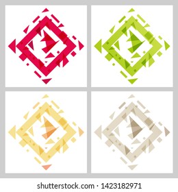 Abstract background with hipster triangles.