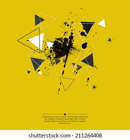 Abstract background with hipster triangles
