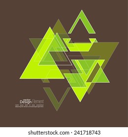 Abstract background with hipster triangles. 