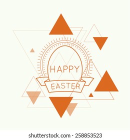 Abstract background with hipster triangles.  