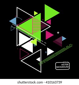 Abstract background with hipster triangles