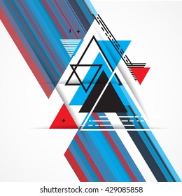Abstract background with hipster triangles.