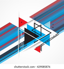 Abstract background with hipster triangles.