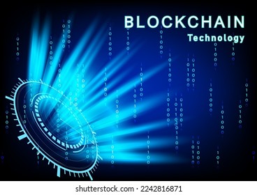 Resumen Antecedentes Hitech Tecnología BloqueInformación de cadenaIlustración vectorial de almacenamiento 