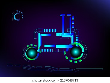 Abstract background, Hitech technology science car digital futuristic art grahic design modern style vector and illustration 