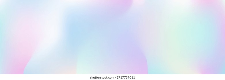 Abstrakter Hintergrund. Hologramm Gradient. Lila Metall Textur. Hipster Flyer. Einladung Neon Multicolor. Pastel Mesh. Irisierende Textur. Leuchtendes Muster. blauer abstrakter Hintergrund