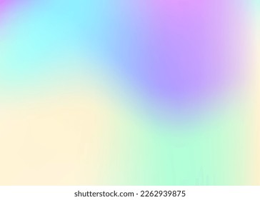 Abstract Background. Hologram Gradient. Trendy Flyer. Retro Poster. Pearlescent Texture. Modern Cover. Soft Futuristic Invitation. Blue Pop Gradient. Violet Abstract Background