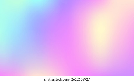 Antecedentes Abstractas. Textura holográfica. Difumina el folleto minimalista. Cartel de neón. Luz pastel. Gradiente de metal púrpura. Textura irisada. Líquido mínimo. Fondo Abstractas azul