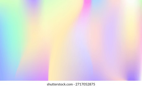 Antecedentes Abstractas. Textura holográfica. Ilustración de geometría Pop. Malla de unicornio. Tarjeta Hipster. Textura holográfica. Superficie de neón. Gradiente de desenfoque rosa. Fondo Abstractas azul