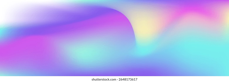 Abstrakter Hintergrund. Farbverlauf. Kreative Vorlage unscharf machen. Lila Pop Textur. Fantasy-Folie. Cosmos-Karte. Irisierender Farbverlauf. Weiche Formen. violetter abstrakter Hintergrund