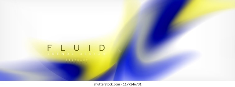 Abstract background holographic liquid colors design, vector wave template