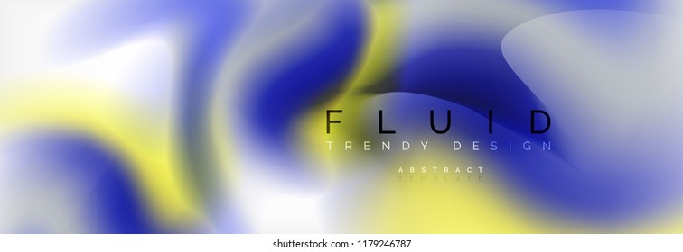 Abstract background holographic liquid colors design, vector wave template